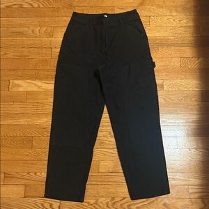 Aritzia Women's Black Cargo Pants